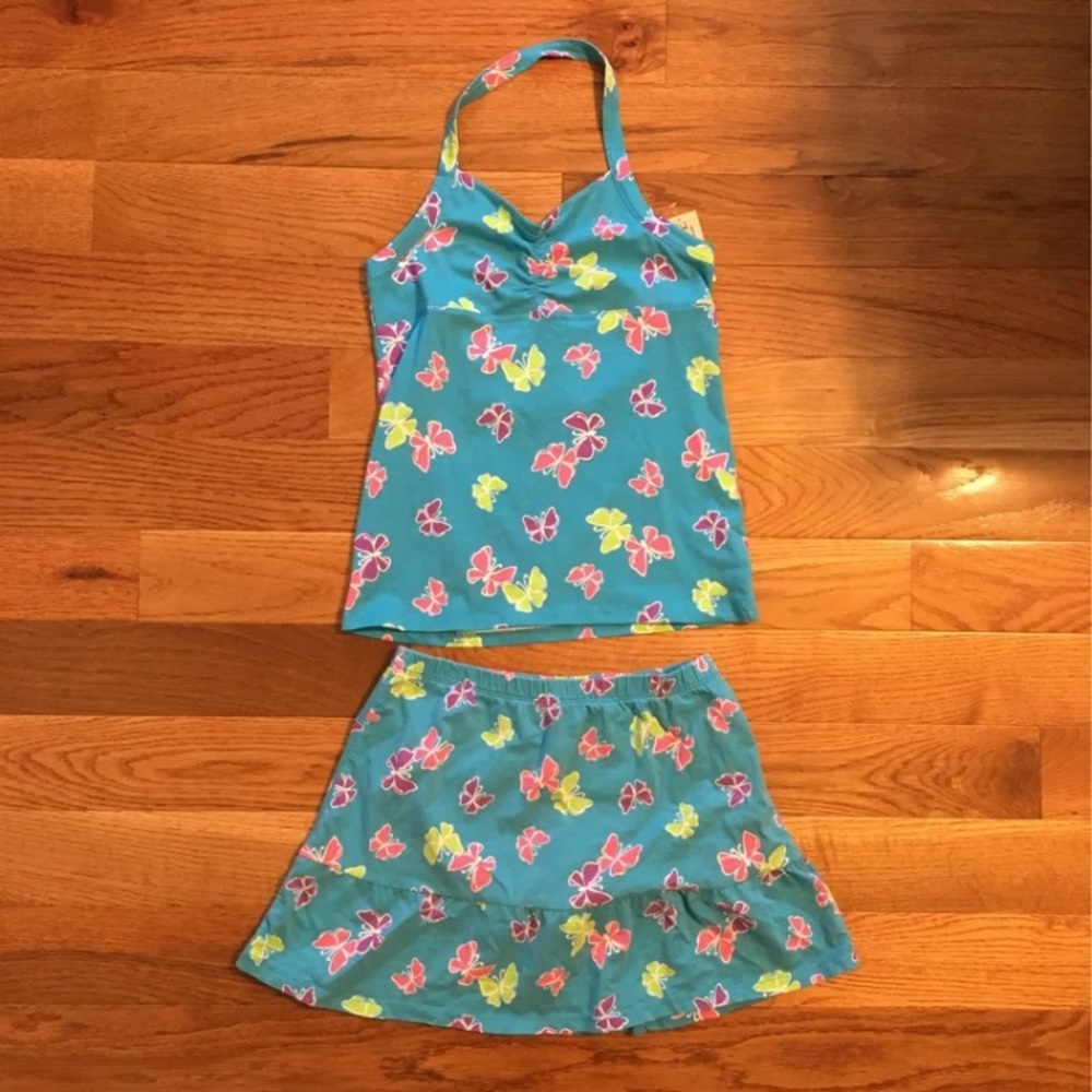 NWT Tropical Halter Top and Skort Set